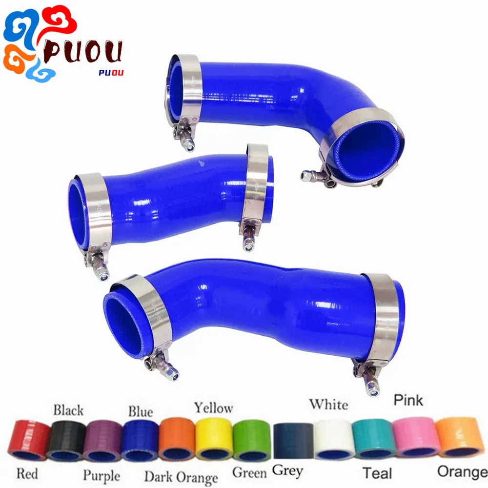 Fit 2004-2010 BMW E60/E61 530d 525d 535d 5 Series 5 Intercooler de silicone Turbo Mangueira