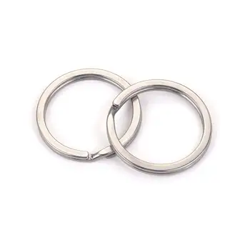 10個不鏽鋼鑰匙圈,適用於15-35mm圓形扁平鑰匙,開口金屬環,鑰匙扣,鑰匙圈製作材料 10 最佳銷售 鑰匙環 - №10