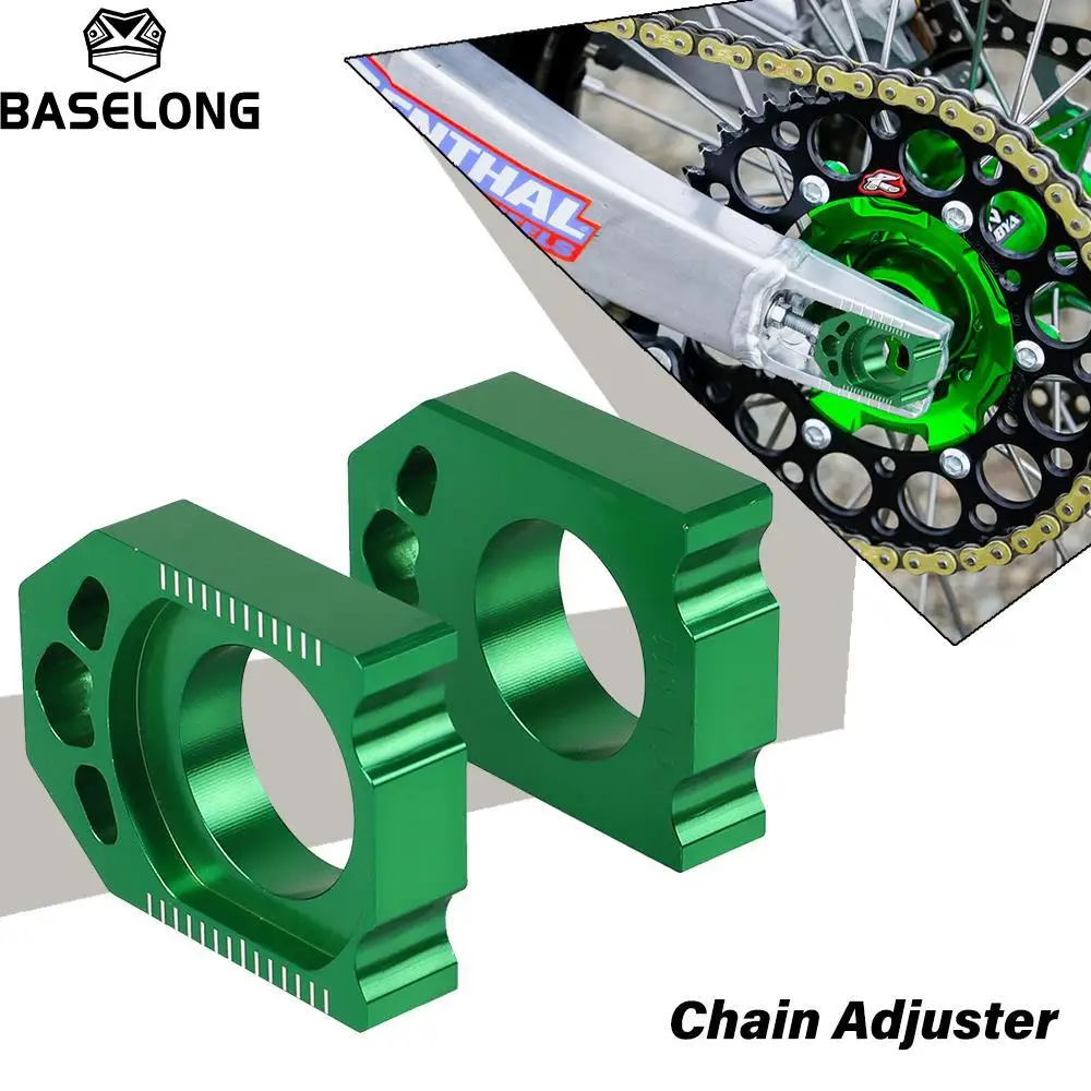 

For Kawasaki KX125 KX250 2003 2004 2005 2006 2007 2008 Axle Block Chain Adjuster KLX450R 2008 2009 2010 2011 2012 2013 2014 2015