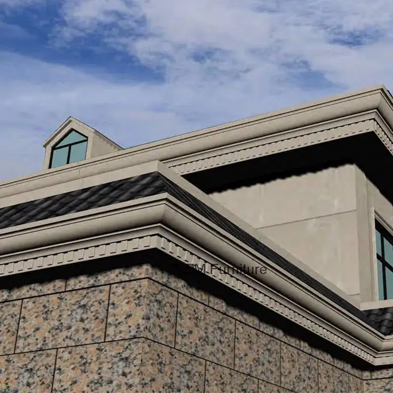 Villa Eaves Line Molds Patio Roman Column Model Creative Beveled Eaves Balcony Waistline Home Exterior European Wall Decoration