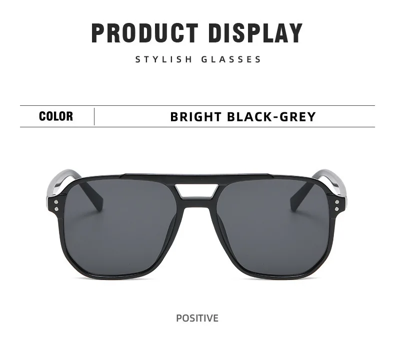 3 Stück 2025 Sonnenbrille für Damen, UV-Schutz, Vintage-Markendesign, UV400-Farbtöne, gelb, blaue Linse, großer Rahmen – Detail 6