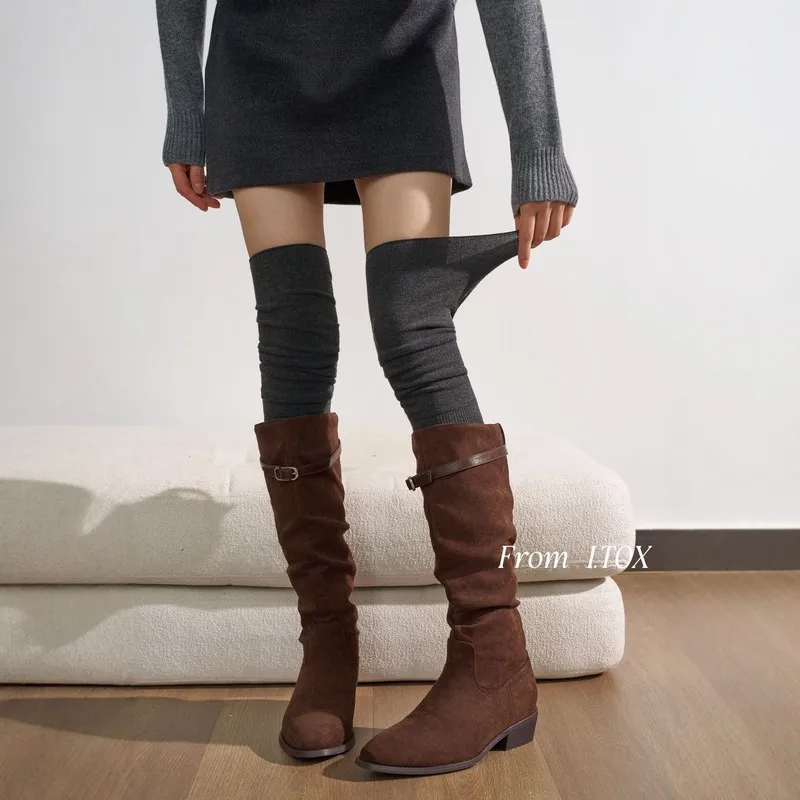 Women's Cashmere Thigh High Socks Loose Slouch Long Socks Slim Non Binding Luxury Warm Over The Knee Socks For Fall Winter