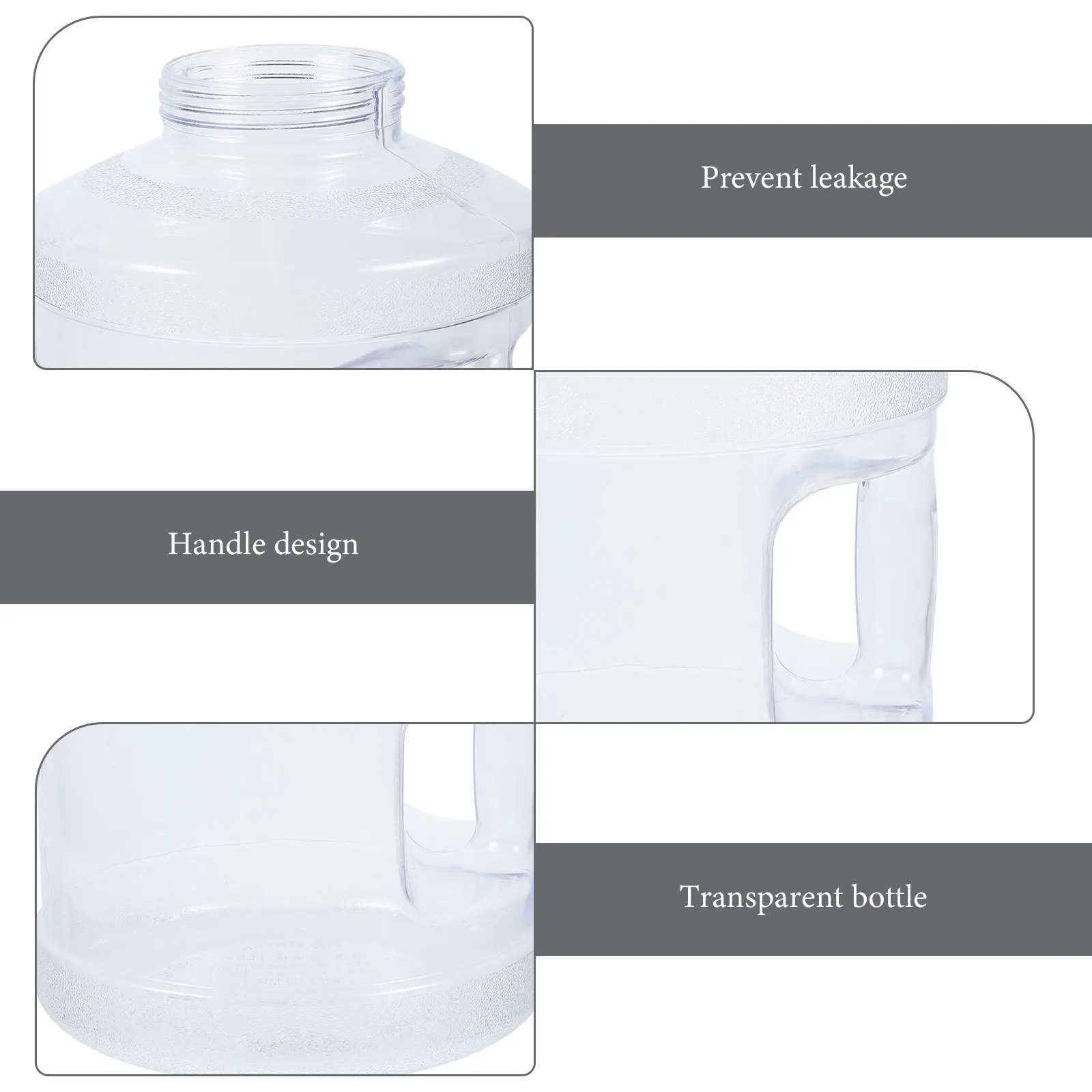 

Refillable Large Capacity Jug Portable Bottle Reusable Container For Camping Hiking Gym Home Mineral Water Bucket Comfortable