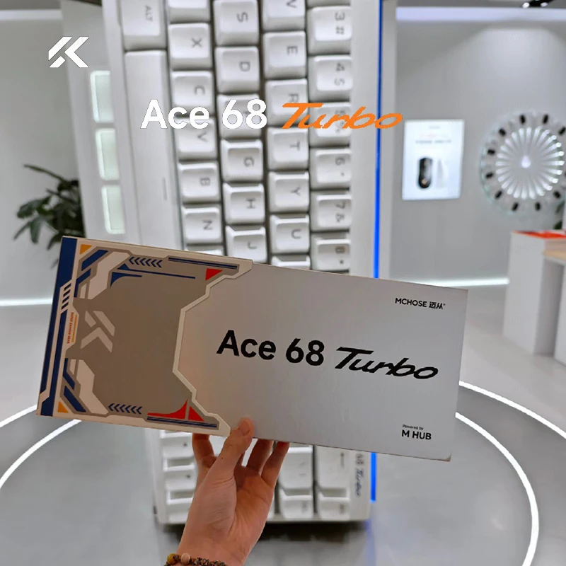 

Механическая клавиатура Mchose Ace 68 Turbo с магнитным валом, 16 К, игровая киберспортивная полностью алюминиевая клавиатура — подарок на день рождения для мальчиков
