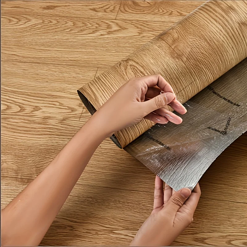 

wood grain decorative stickers for wall and floor waterproof moisture proof self adhesive wallpaper for bedroom living room