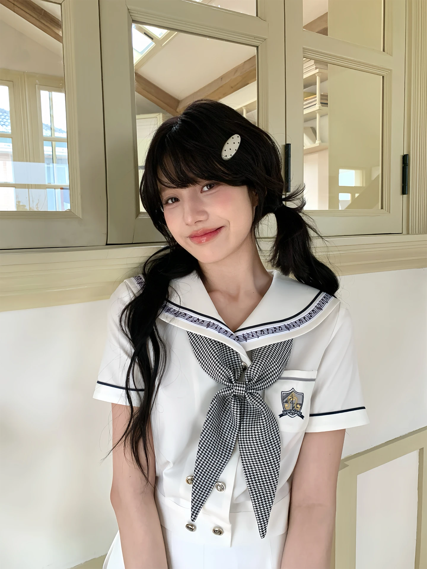 

Original Design Tokyo Annual Note JK Uniform White Sailor Suit Women Summer Short Sleeve School Uniform Set Student Workwear