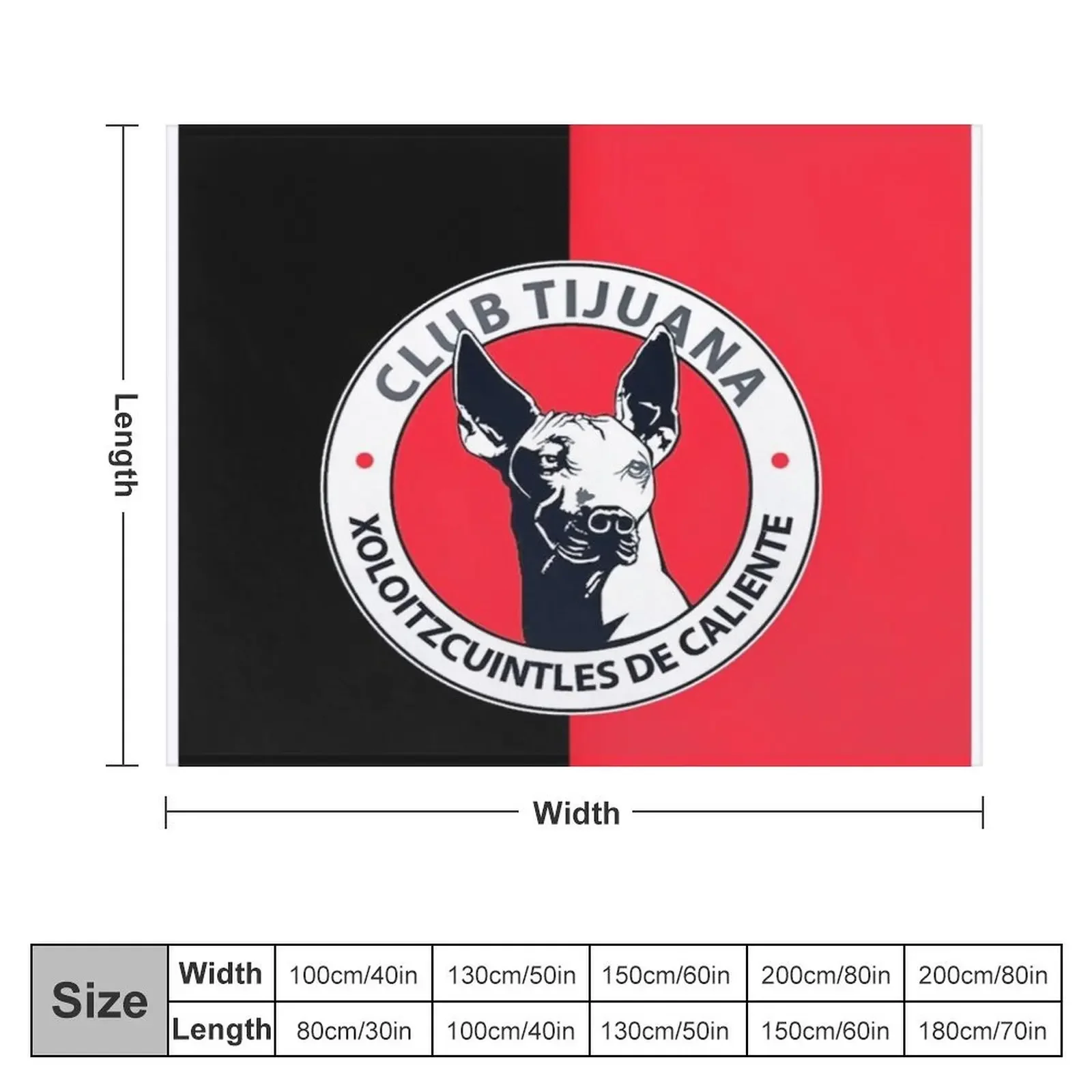 Tijuana FC Throw Blanket Large Plush Softest Blankets