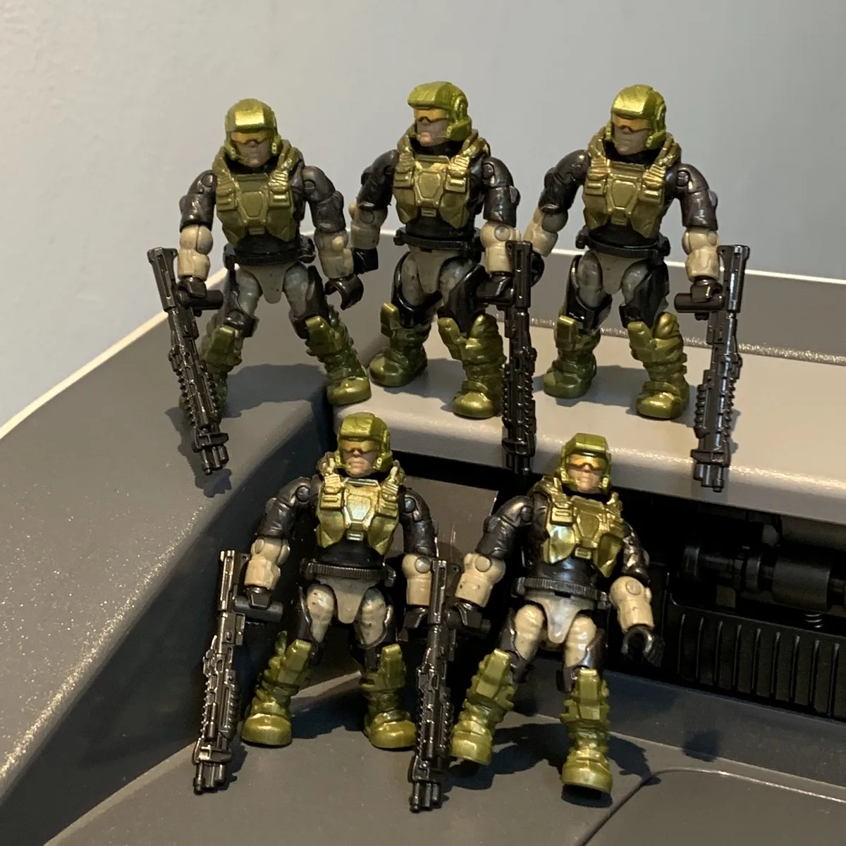 Mega Construx UNSC Marine v2 Action Figures 2019 GFT67 Defense Warthog Rally GNB25 SPARTAN MASTER CHIEF Accessories Toy Gift