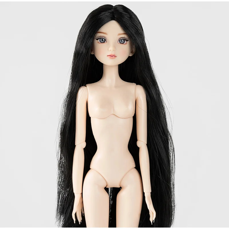 1/6 Supermodel-Puppenkopf Dekoration Ornamente Simulierte Glasaugen Mit Make-up Puppenkopf Bewegliche Gelenke Anziehpuppe