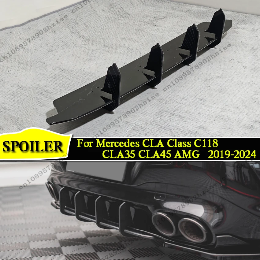 

Maxton Style Rear Diffuser For Mercedes CLA Class C118 CLA35 CLA45 AMG 2019-2024 Gloss Black Rear airflow Splitters Accessories