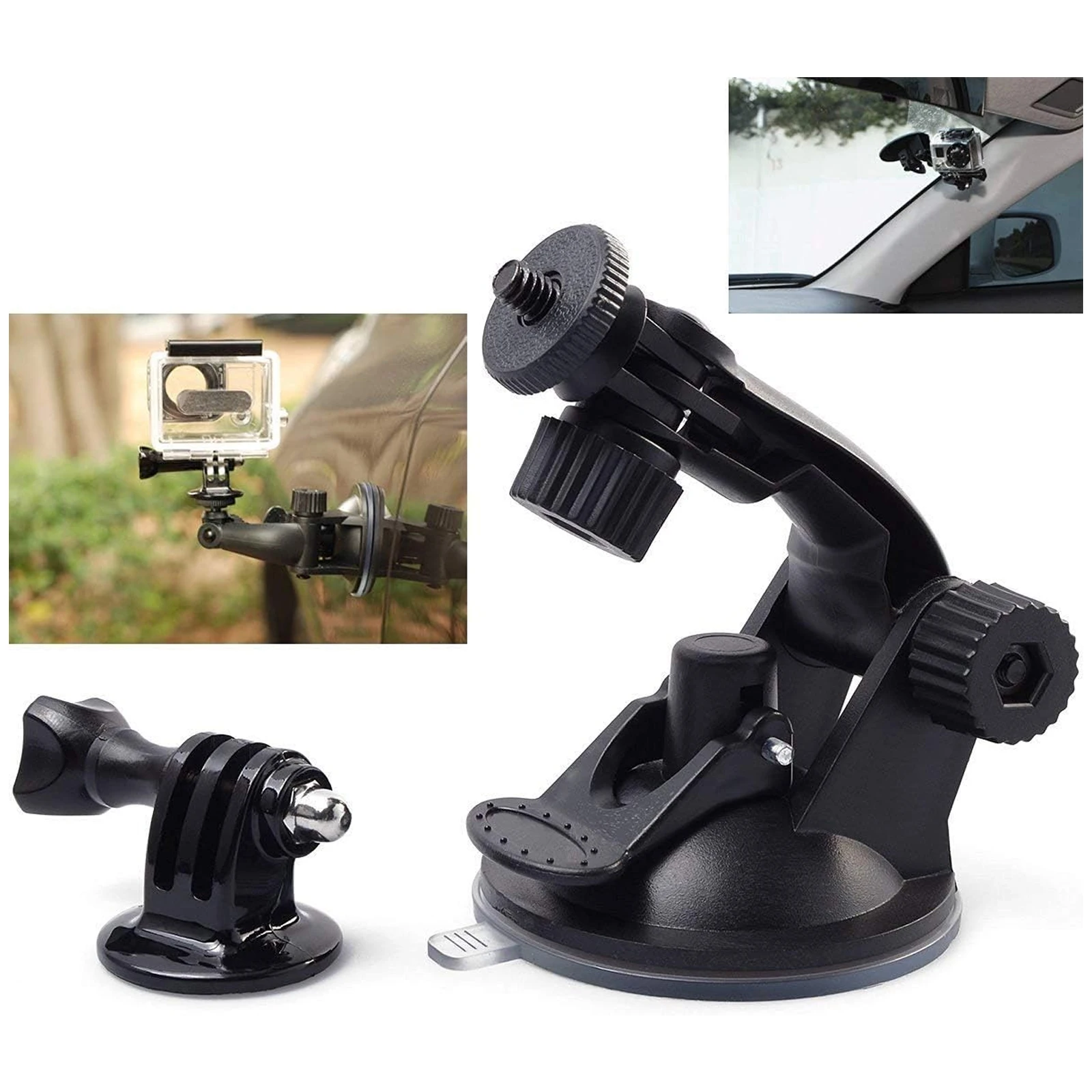 For GoPro Suction Cup Mount Car Mount For GoPro Hero 13 12 11 10 9 8 7 Insta360 X4 X3 DJI Action 5 4 3 Action Camera Accessories