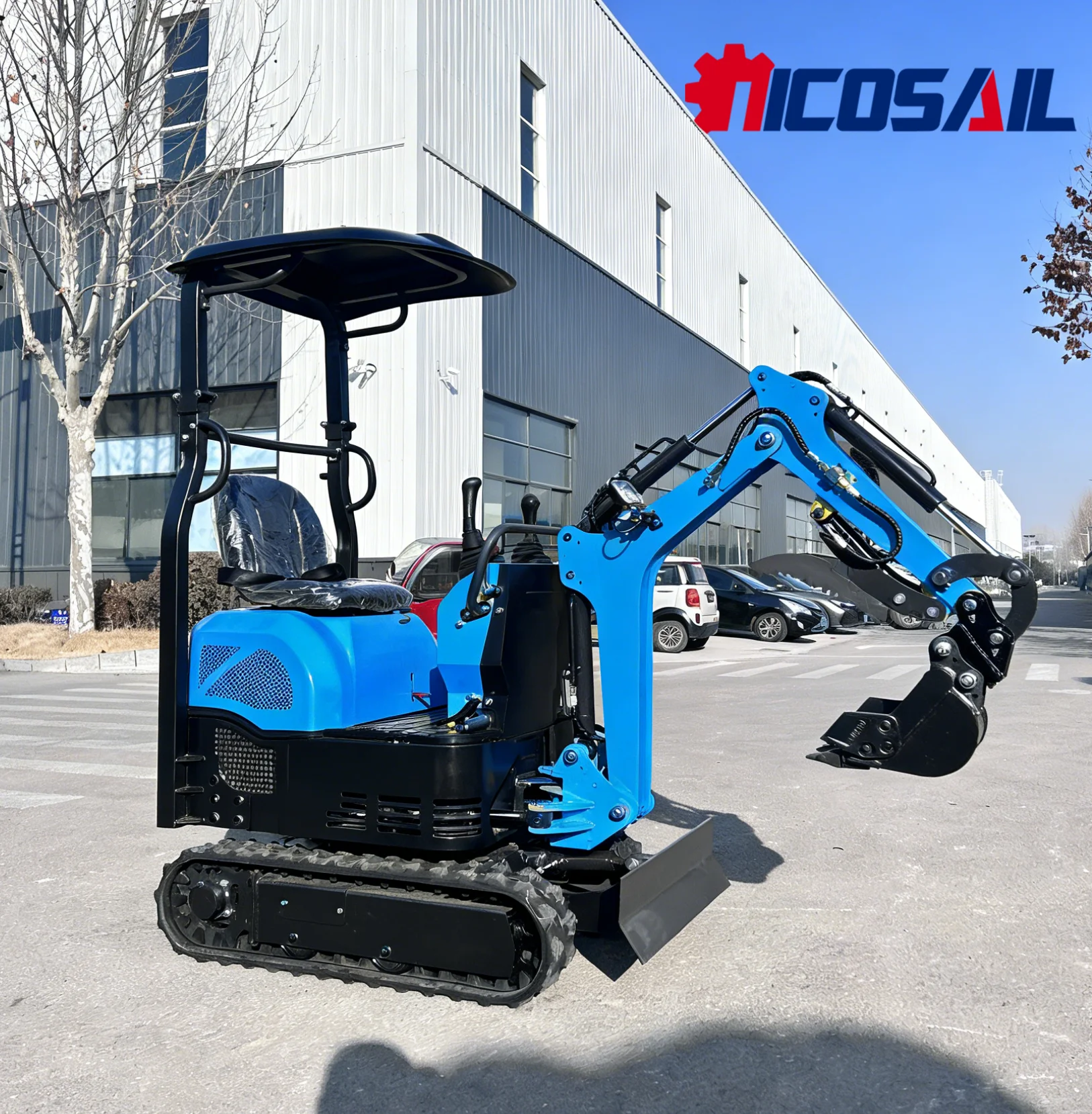 

Brand new tracked mini excavator, 0.6-ton small excavator, suitable for gardens and farms