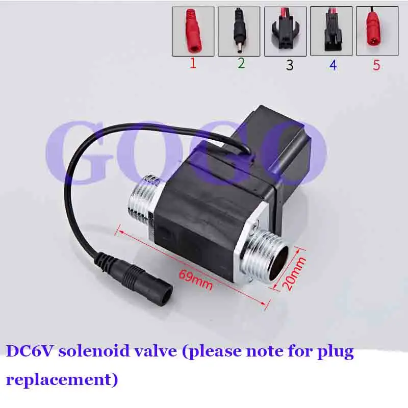 6V concealed urinal sensor, flush valve, faucet solenoid valve, urinal, urinal flusher accessories
