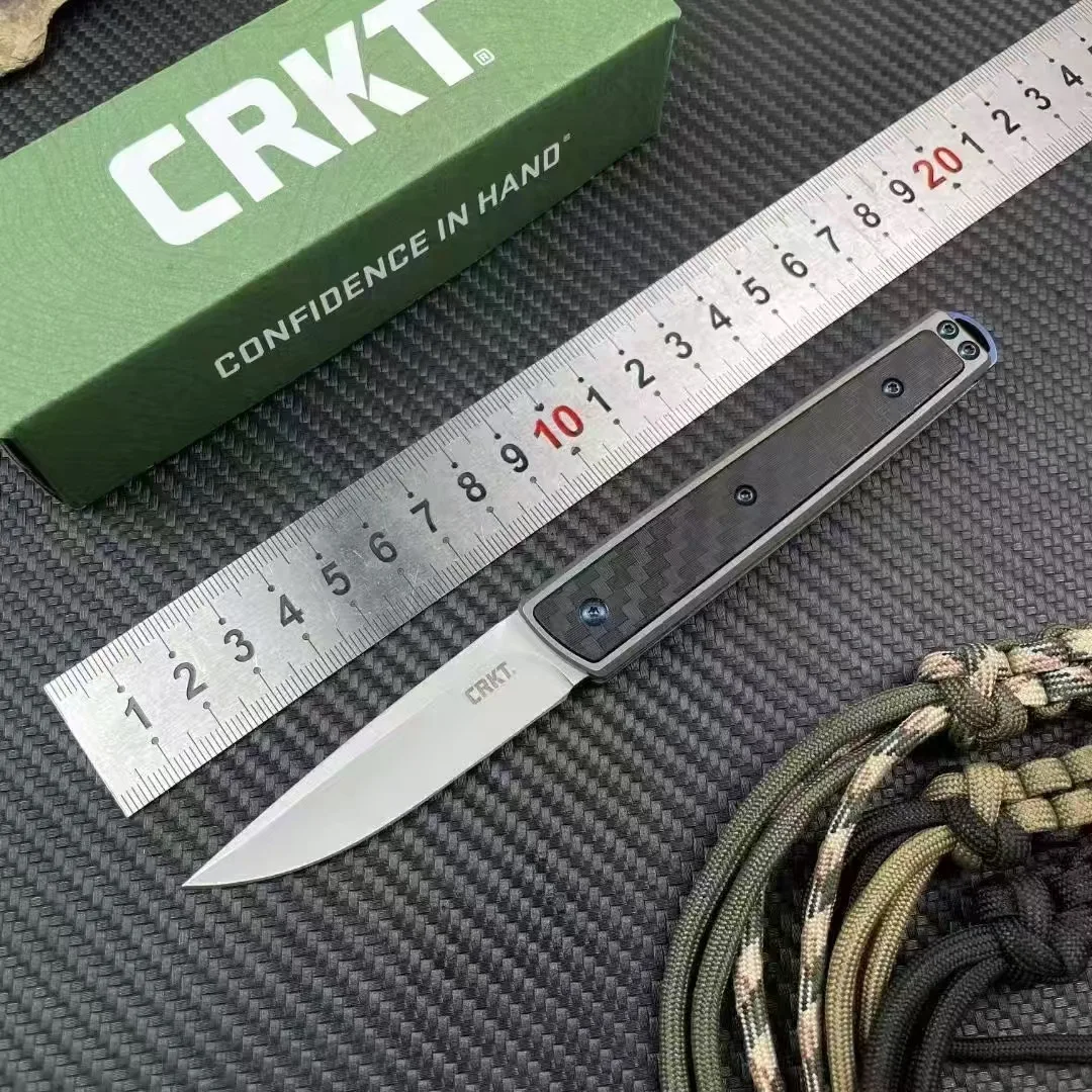 

CRKT7190 outdoor multi-purpose carbon fiber camping folding knife camping self-defense knife