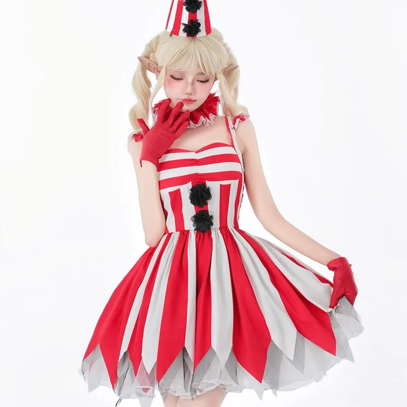 

Взрослый Хэллоуин Косплей Клоун Сценическое представление Dr Circus Game Dr Полиэфирное волокно 00% Традиционный китайский костюм