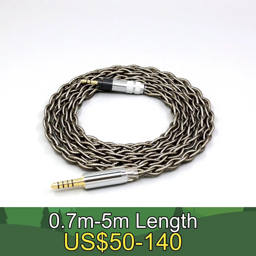 99% Pure Silver Palladium + Graphene Gold Earphone Cable For Sennheiser Urbanite XL On Over Ear Headphone LN008697