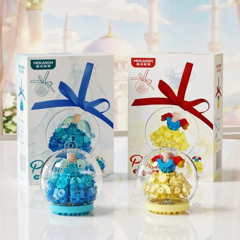 Micro Particle Building Blocks Flower Rose Crystal Ball Plant Blocks Desktop Ornament Educational Toys Children Birthday Gifts - view 4