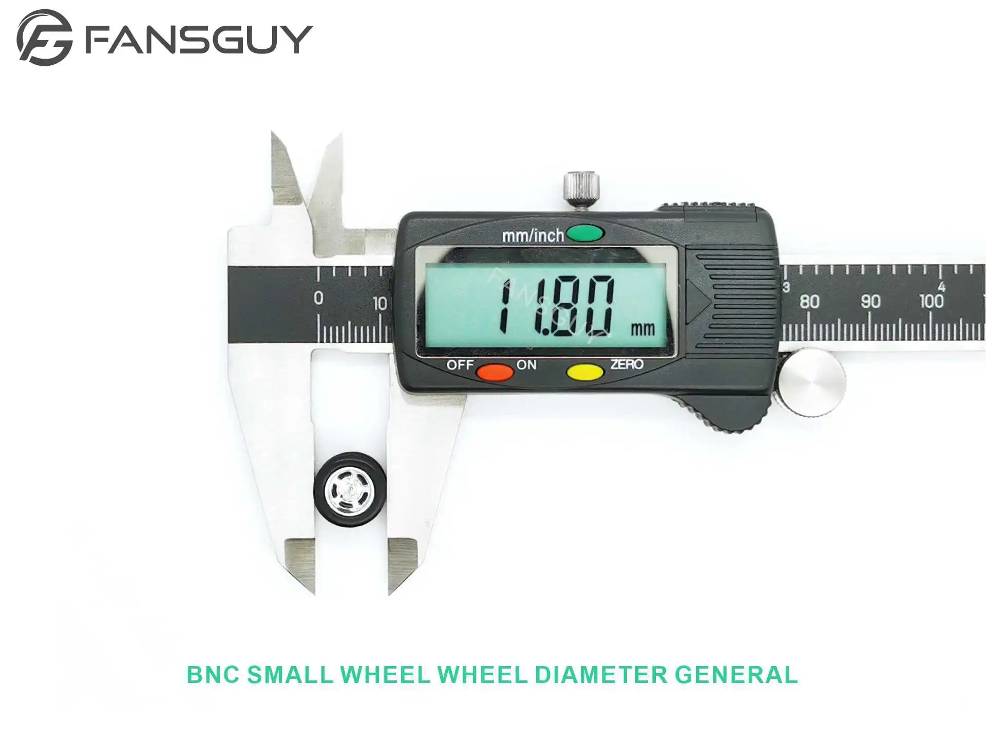 FANSGUY Erwachsenen-Kollektion Maßstabsgetreues Automodell 1 Set 1/64 11,8mm+12,8mm Progressive Räder BNC-Serie – Detail 9