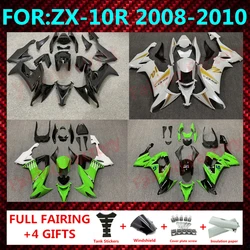 New ABS Whole Motorcycle Fairings Kit Fit for Kawasaki Ninja ZX-10R ZX10R ZX-10 2008 2009 2010 08 09 10 Bodywork set Custom ZXMT