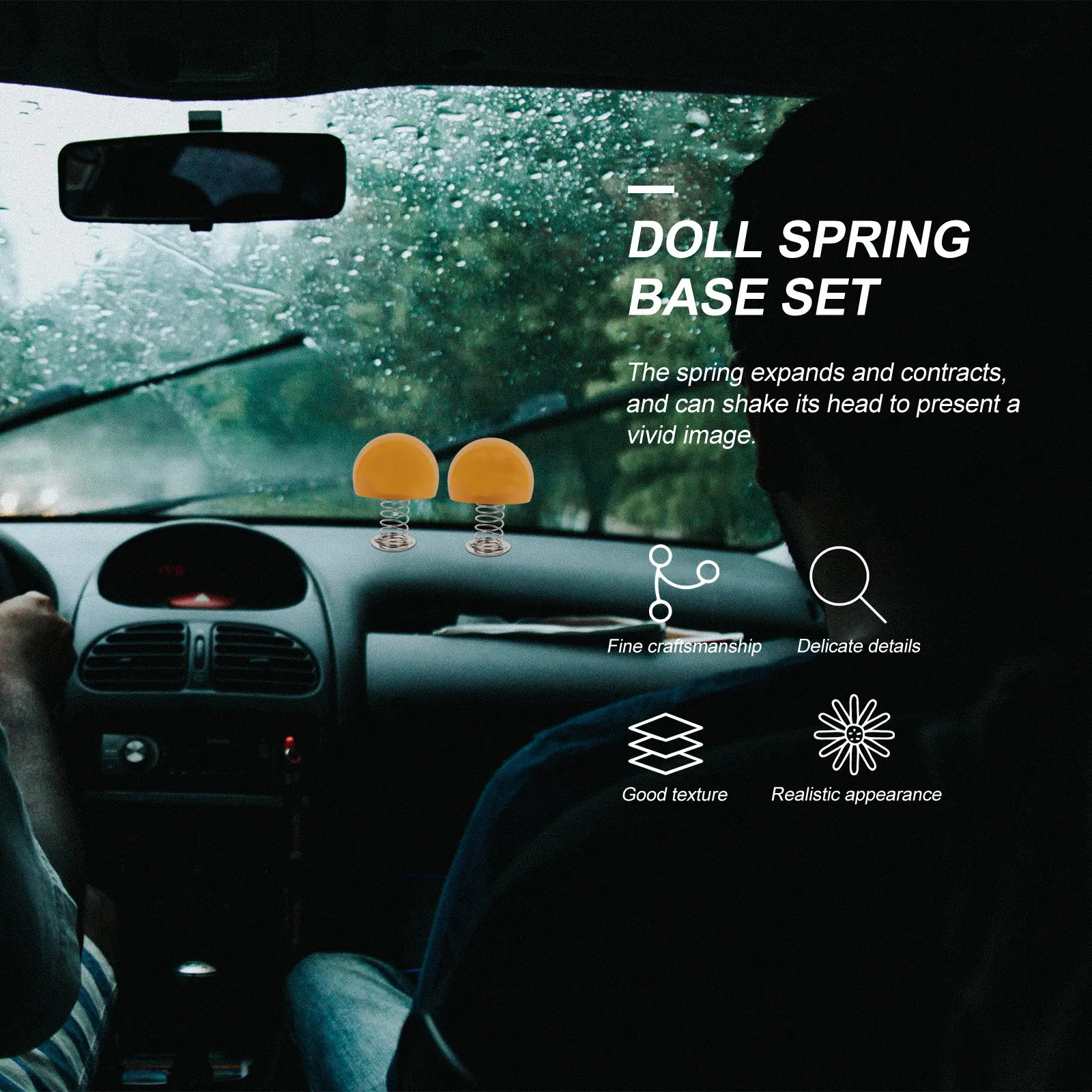 

10Pcs Dashboard Spring Base Set DIY Shake Shaping Ornament Swing Shaking Car Bike Motorcycle Fixing Decoration Accessories