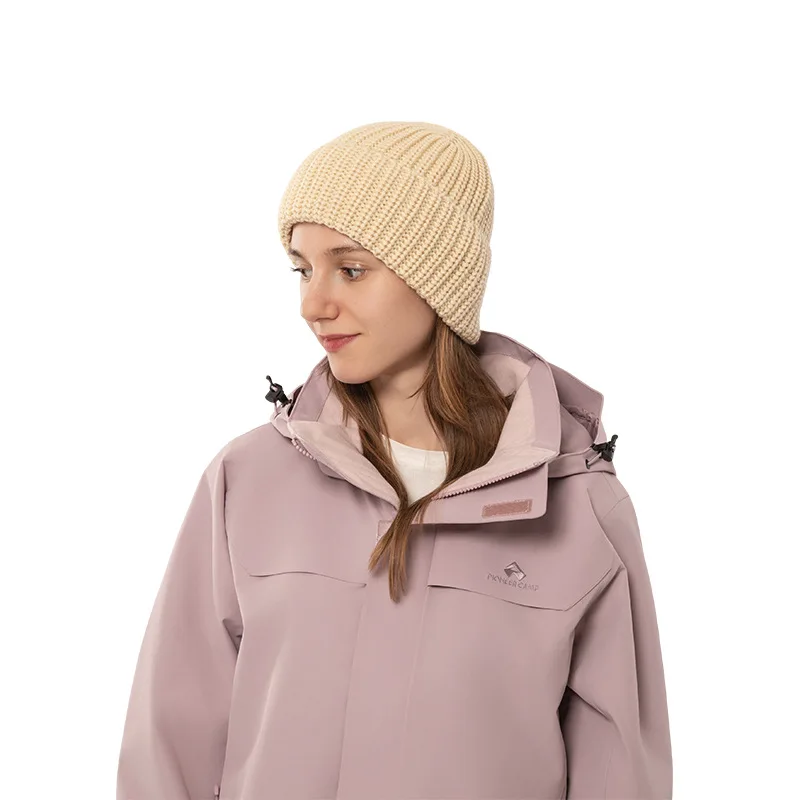 หมวกไหมพรมถักสำหรับผู้ชายและผู้หญิง สไตล์ลำลอง ใส่กันหนาว เหมาะสำหรับฤดูใบไม้ร่วง ฤดูหนาว ใส่ขี่จักรยานกลางแจ้ง ให้ความอบอุ่น หมวกไหมพรมเนื้อหยาบ รุ่น 4m861