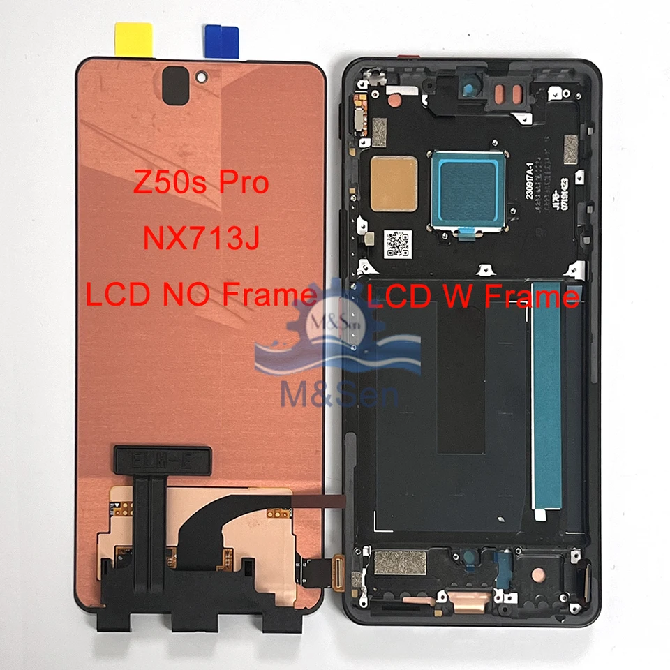 Original amoled para zte nubia z50 nx711j display lcd digitador de