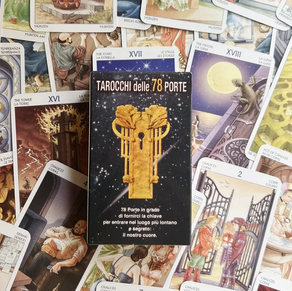 1pcs Tarot of the tarocchi delle 78 Doors tarot cards board games English version tarot deck