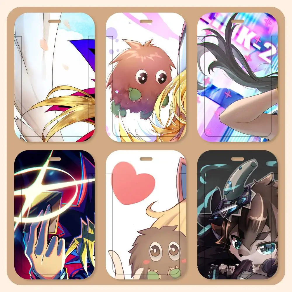 Deck Build PackDark Magician Girl  ID Card Holder Neck Strap Pendant Door Badge Holder Lanyards Keychain Work Credential Case