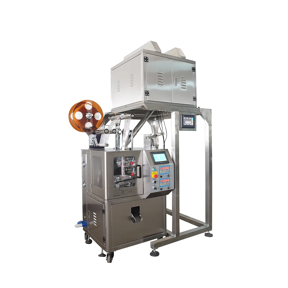 Automatic Triangle Tea Bag Packaging Machine for Pyramid Tea Bag Sealing Herbal Loose Leaf Tea Equipment Customize