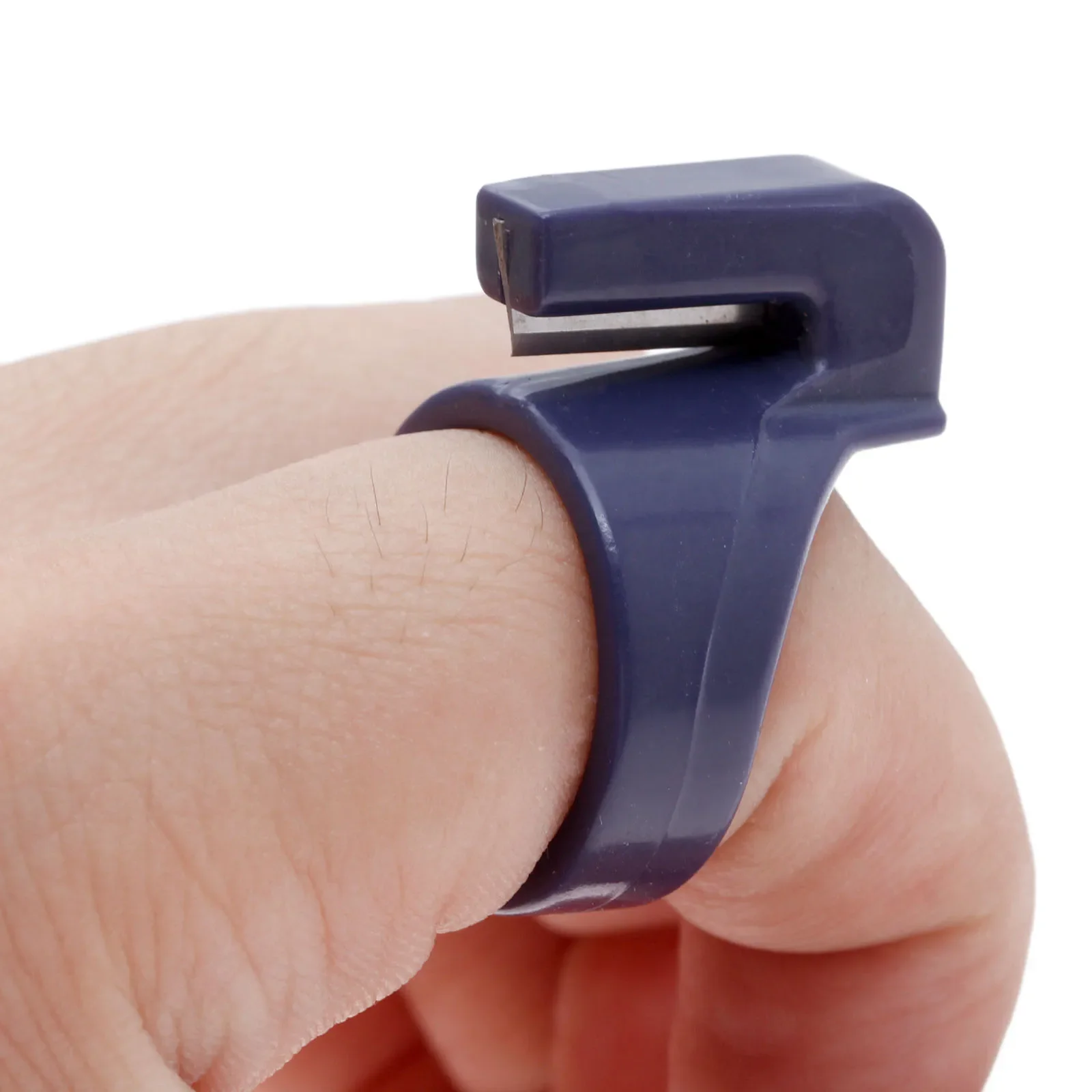 3pcs Home Plastic Thimble Sewing Ring Thread Cutter Finger Blade Needle Sewing Craft DIY Accessory Tool Finger Knife