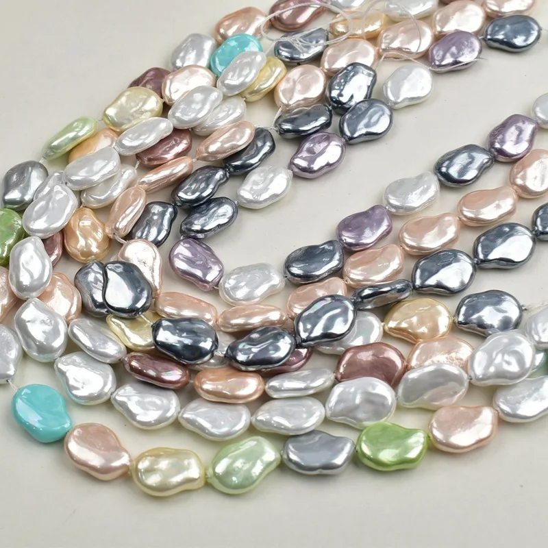 Baroque Pearl Necklace Semi-finished Product Irregular Large Particle Imitation Pearl Scattered Pearl DIY Jewelry Accessories