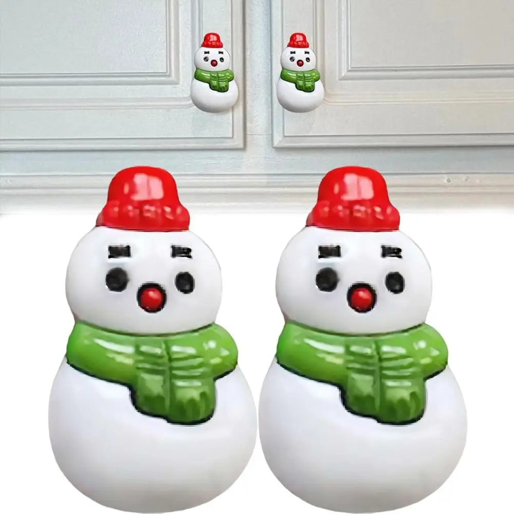 for Dresser Drawers Christmas Cabinet Knob Covers Reusable Christmas Decoration Cabinet Handle Easy to Install