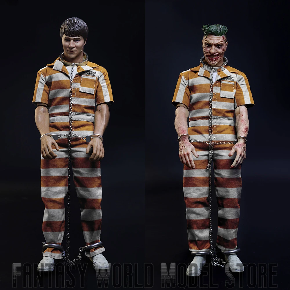 Goodtoys GTS-002 003 1/6 Scale Full Set Collectible The MADMAN Riddler Prison Version 12'' Male Soldier Action Figure Model Doll