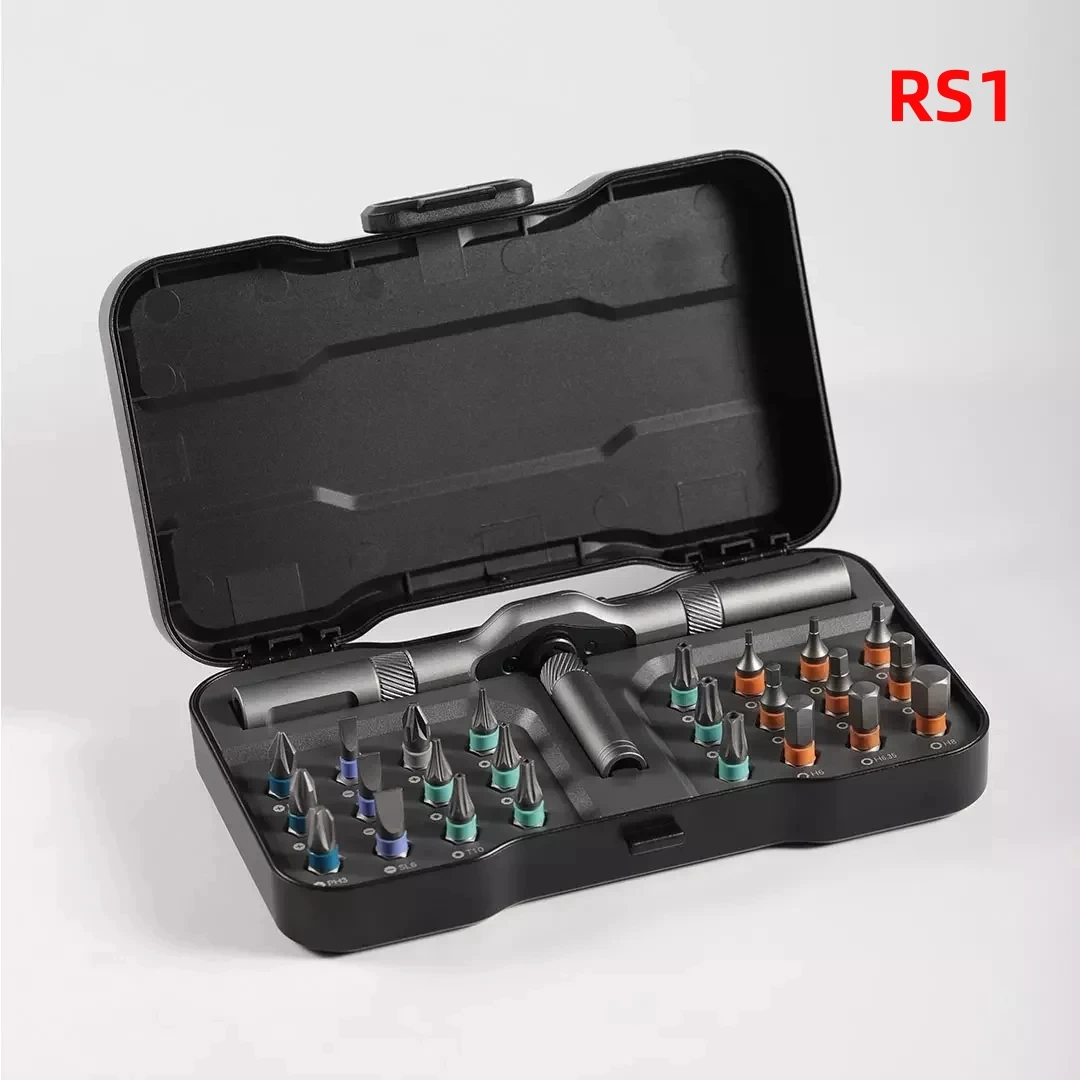 DUKA RS1 Screwdriver Set 24 in 1 Ratchet Wrench Screwdriver Magnetic Bits Tools Set DIY Household Repair Tool