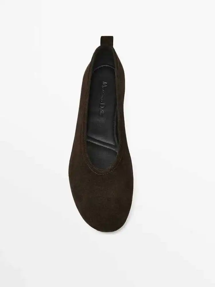 

Retro Ballet Flat oes Women's Casual Leather Slip-On Mary Jane oes Soft Bot Flat Heel round Toe Anti-Slip Spring Autumn