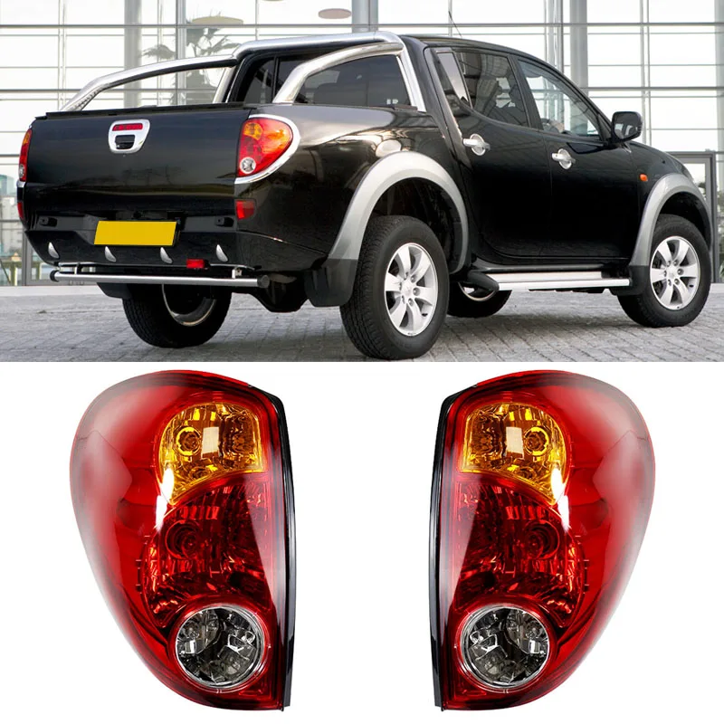 Car Accessories Red Rear Tail Light Brake Fog Lamp Turn Signal Light With Blubs For Mitsubishi L200 Triton 2005-2016