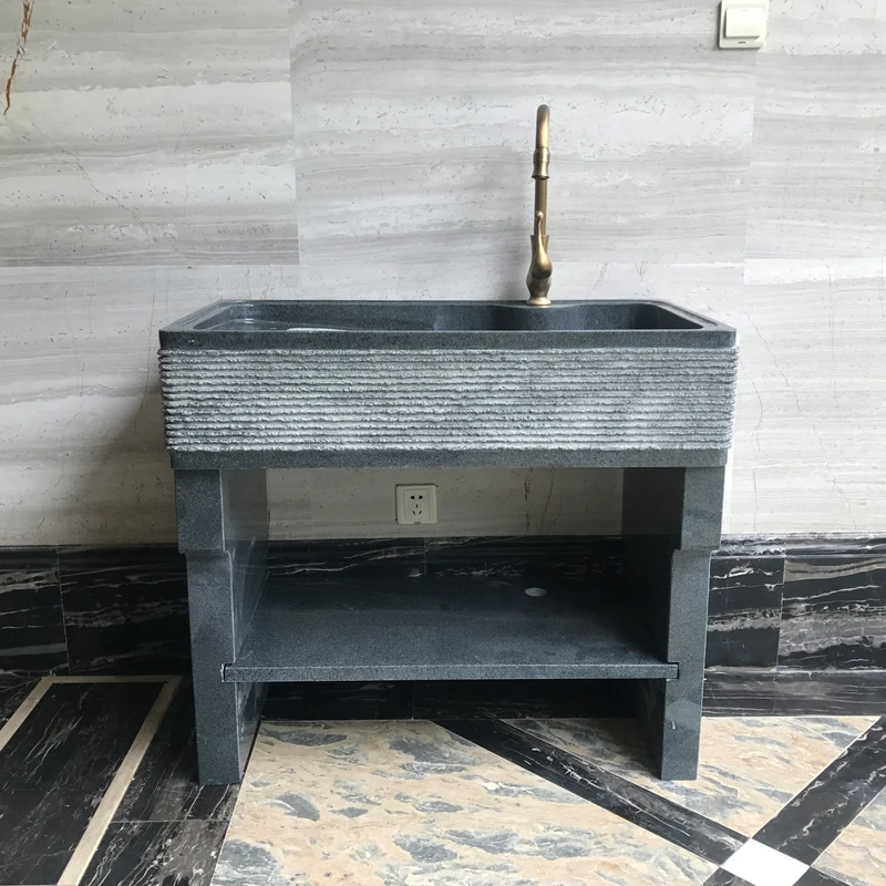 

Уличная мраморная ванна для стирки со стиральной доской, встроенная уличная цельная каменная раковина для стирки, умывальник для двора, бытовой