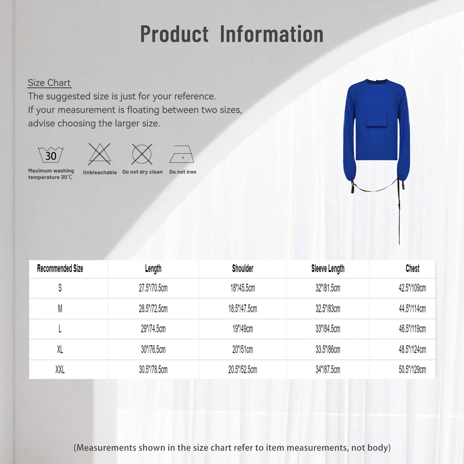 Men Upper Limb Protective Restraint Tops Long Sleeve Securing Strap Back Buckles Anti-self-harm Shirt for Hospital Nursing Home