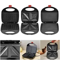 750W Nonstick Electric Waffle Maker Cooking Kitchen Appliances Non-stick Iron Pan Breakfast Waffles Machine Sandwich Maker Press 4