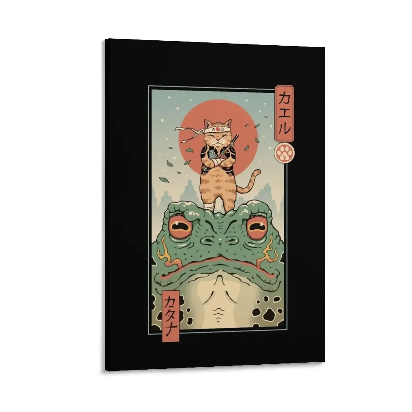 

Catana and the Big Frog Canvas Painting decorative pictures for living room stickers & posters living room decoration