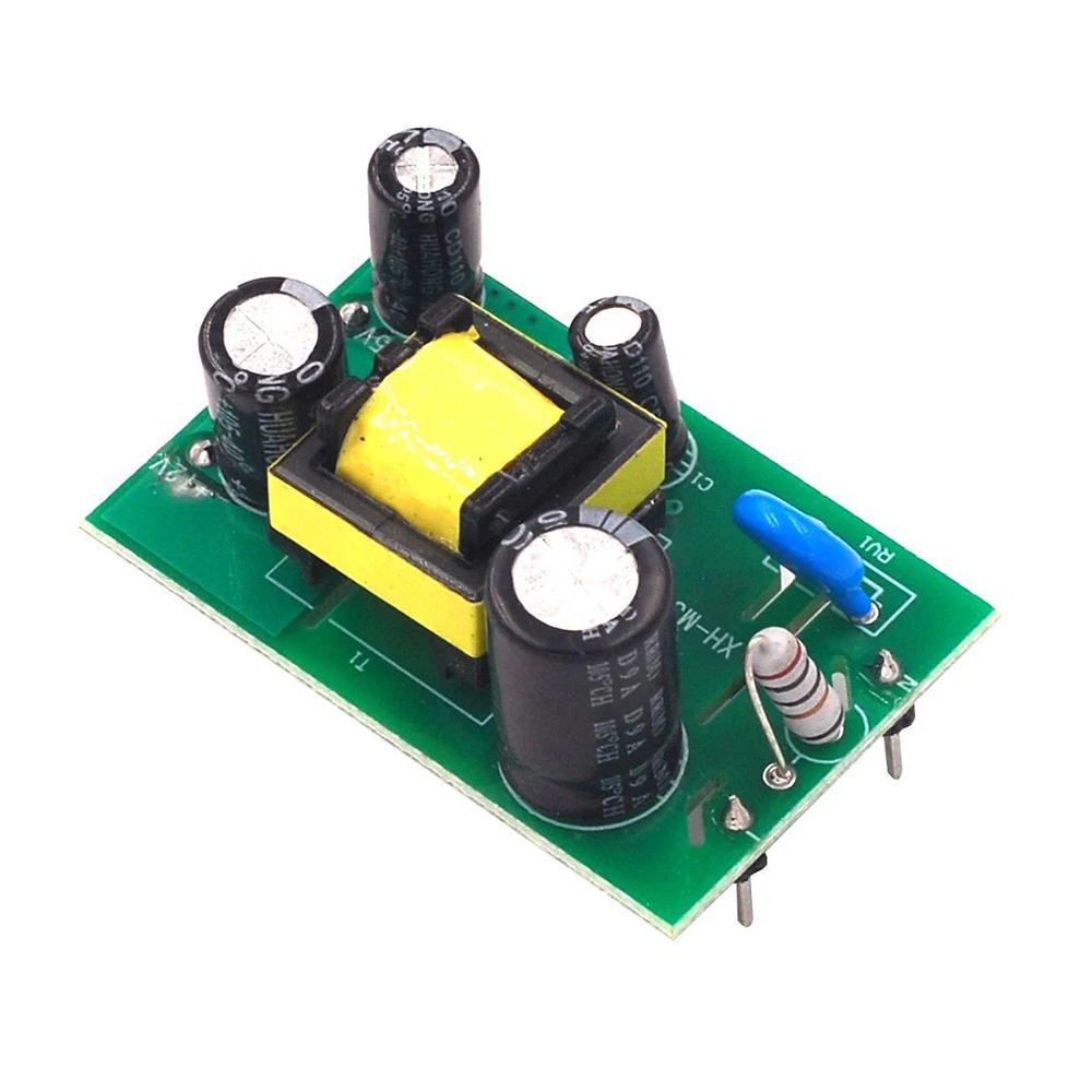 XH-M307 Power Modul 12V 600MA Power Board AC-DC Papan Utama Adaptor Power Modul 5V100MA
