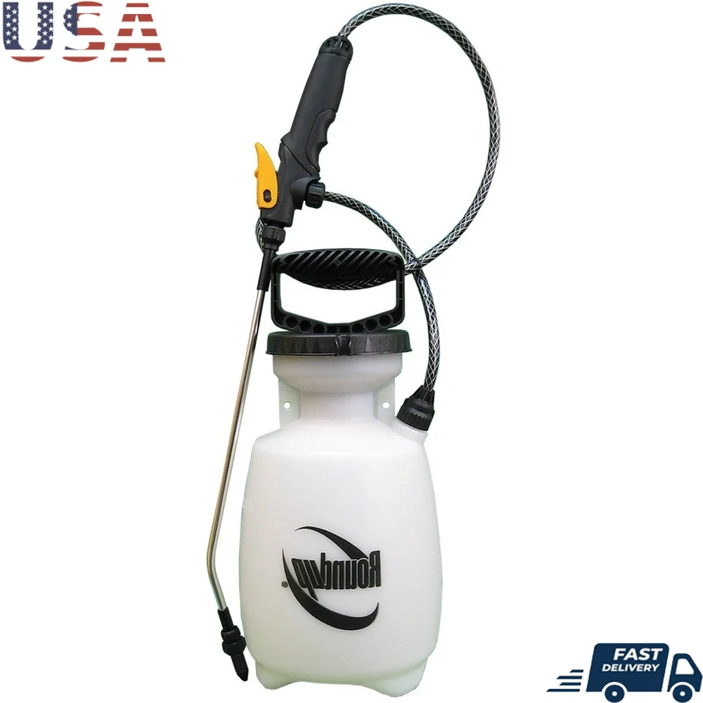

1-Gallon Multi-Use Lawn Garden Pump Sprayer Adjustable Tips High Volume Weed Killer Foaming Insecticide Pressure Release Comfort