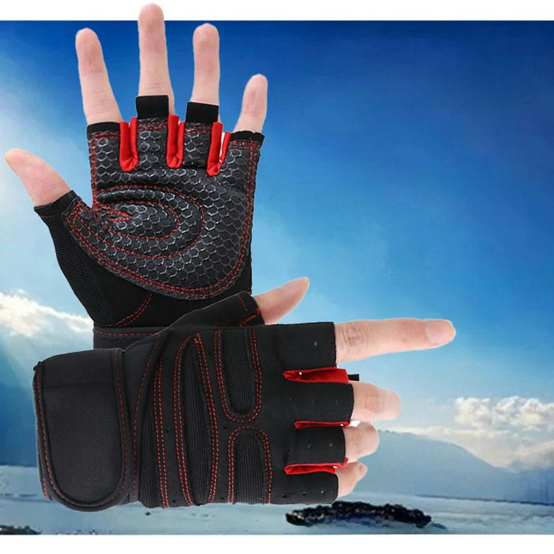 

Cycling Gloves UNISEX Half Finger Gloves Outdoor Sports Cycling Fishing Gloves Anti-Slip Shock-Absorbing Pad Training Gloves