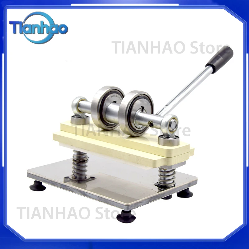 Double Wheel Hand Leather Cutting Machine for Mold Making Photo Paper PVC EVA Sheet Cutter DIY Leather Die Cut Machine for
