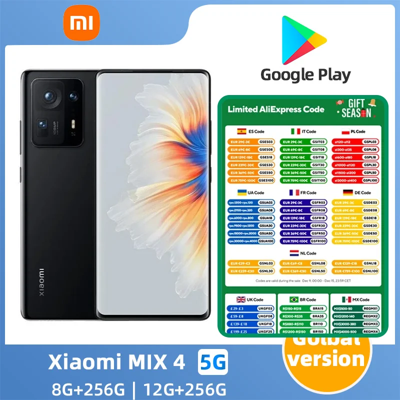 Xiaomi MIX 4 5g SmartPhone Snapdragon 888 plus 6.67