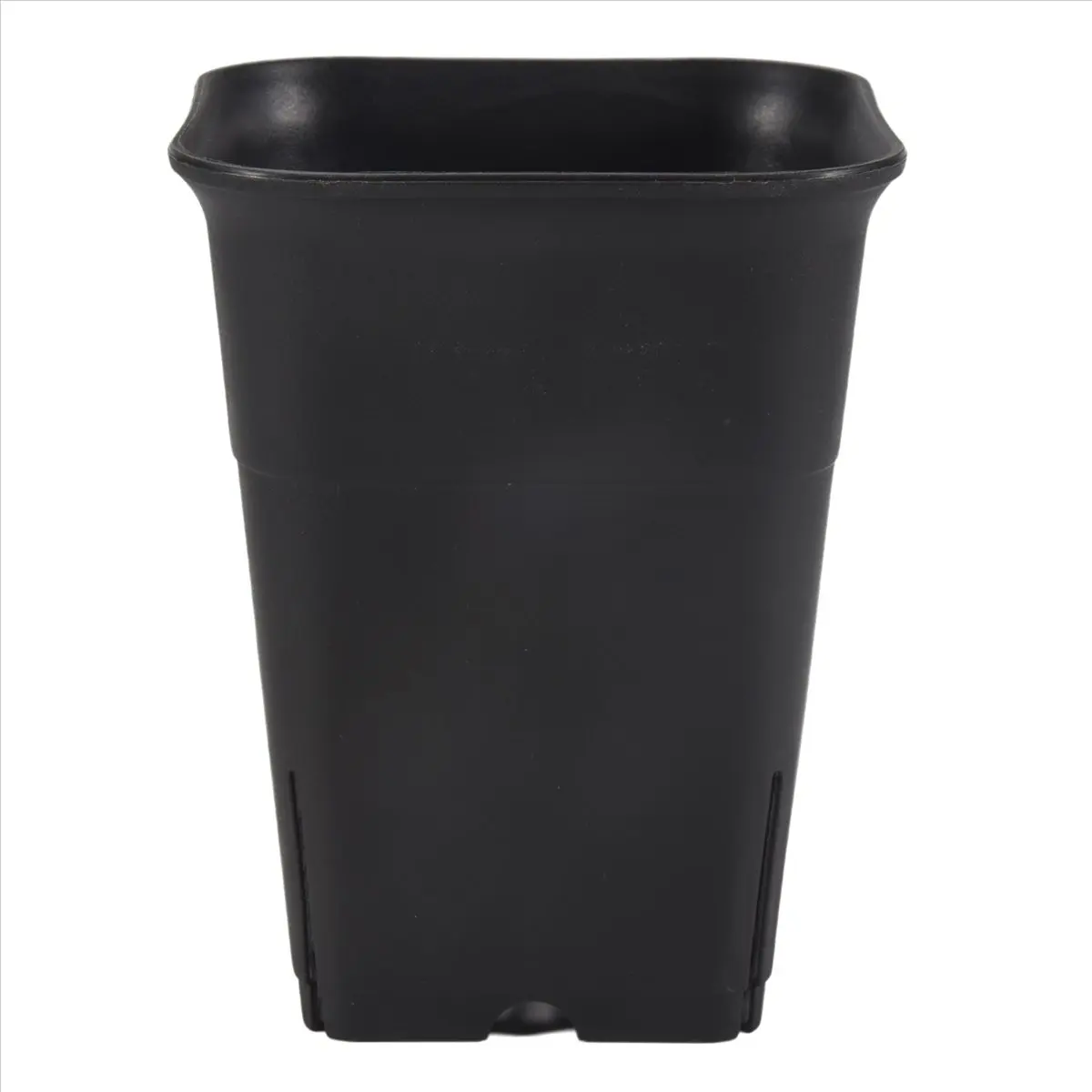 Budget-Friendly 12PCS-Pack Black Square Plastic Plant Pot for Plant Flowers Cactus, Etc., Black Nursery Flower Pot