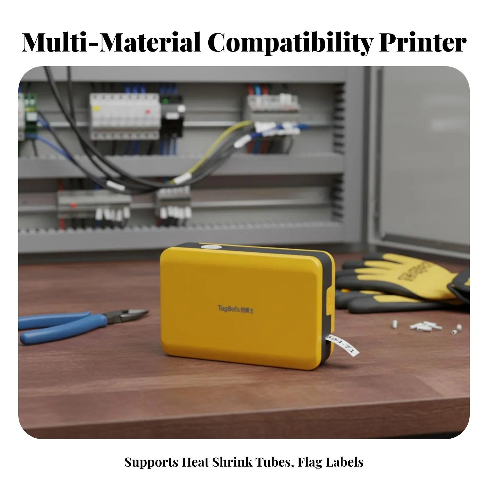 

Handheld Wire Marker Printer Thermal Thermal Printing Label Generator Battery-Powered Long-Lasting Labels for Electricians