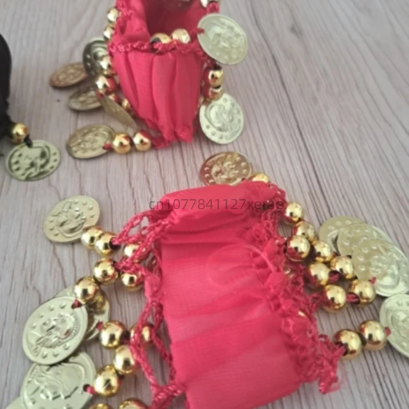 Bracelet de danse indienne pour enfants, Bracelet de danse du ventre pour adultes, Bracelet de danse, Bracelet de pièces de monnaie suspendues de danse du Xinjiang pour filles