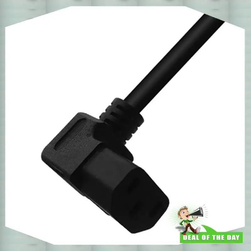 Livraison en 24 heures 2X cordon d'alimentation ca PDU ue, prise mâle européenne 3 broches vers câble adaptateur d'alimentation coudé IEC 320 C13 UP pour TV murale (