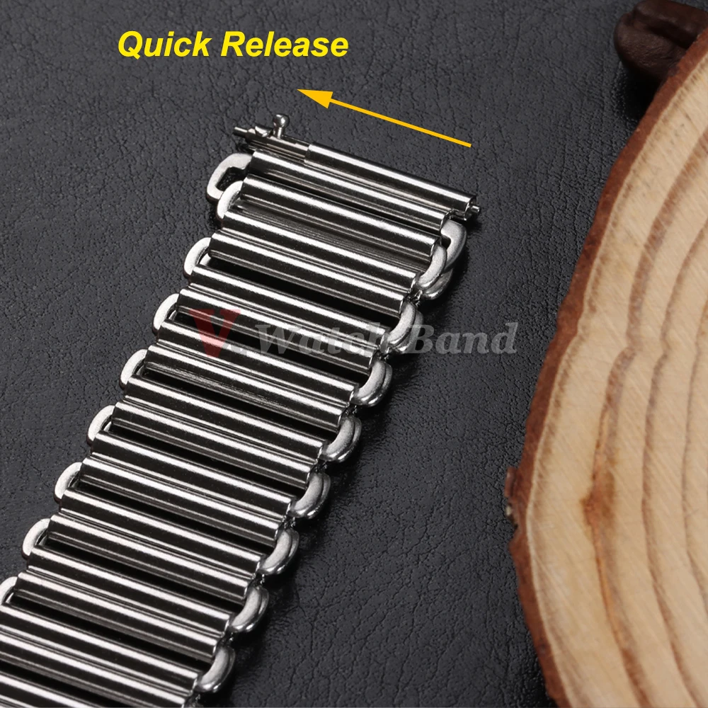 316L High Quality Stainless Steel Watchband 20mm 22mm Bonklip Bracelet Strap Quick Release Detach Bracelet Metal Universal Strap